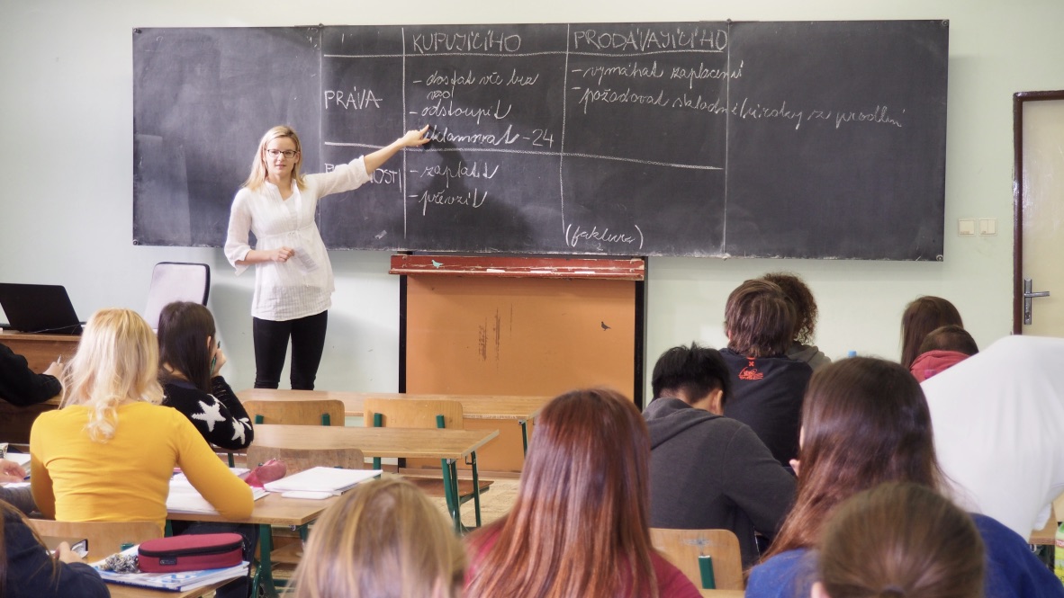 Přednášky spotřebitelského právo na středních školách